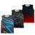 Kit 3 Regata Masculina Fitness Esportiva Treino Musculação Dry Slim - Preto