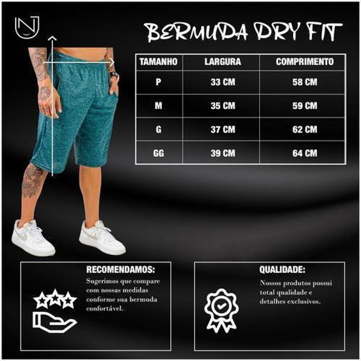 Kit 3 Short Bermuda Masculina Esporte Dry Esportiva Academia Verão Menor preço em Kit 3 Short Bermuda Masculina Esporte Dry Esportiva Academia Verão
