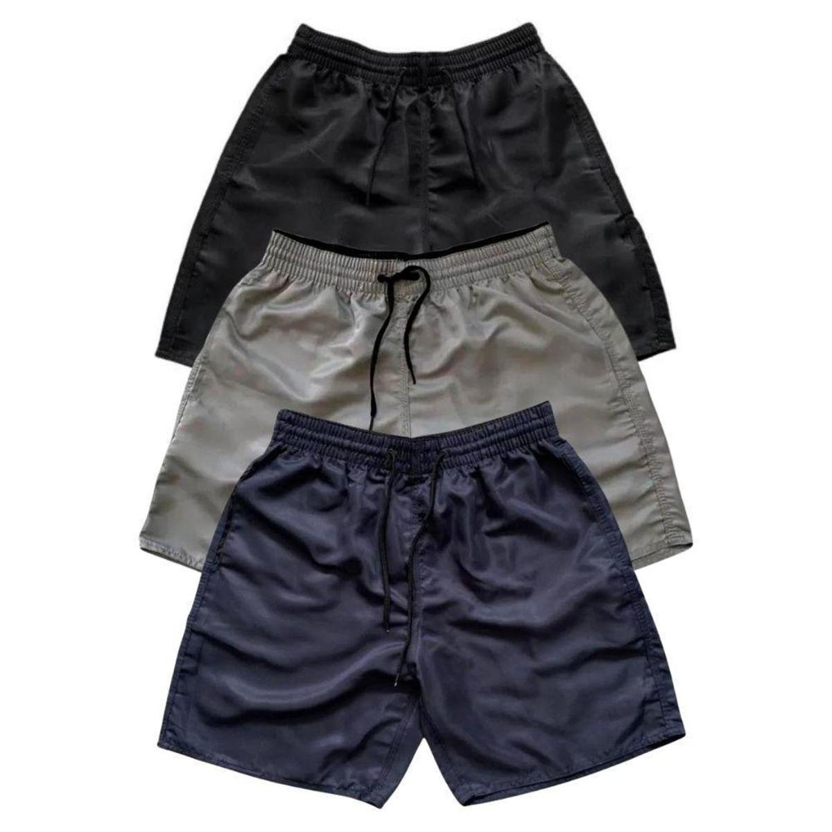 Kit 3 Short Bermuda Moda Praia Tactel Liso Masculino Cores Diversas Menor preço em Kit 3 Short Bermuda Moda Praia Tactel Liso Masculino Cores Diversas