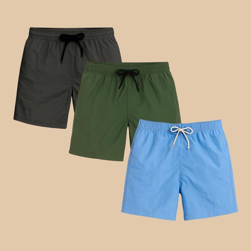 Kit 3 Shorts Masculino Tactel Casual Praia