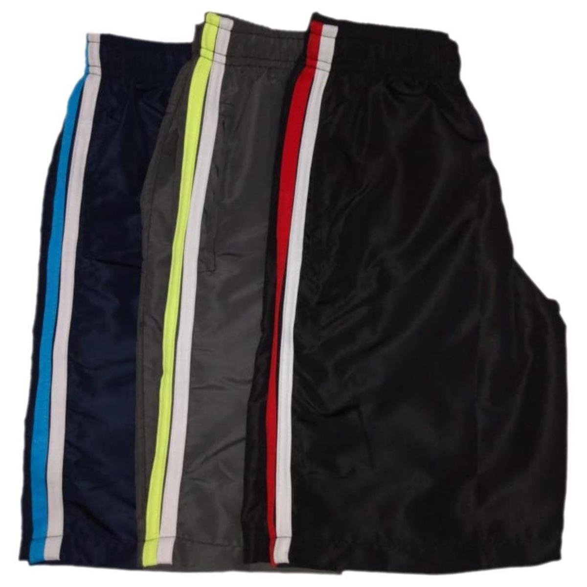 Kit 3 Shorts Tactel Ox Silver Básico Masculino - Preto Menor preço em Kit 3 Shorts Tactel Ox Silver Básico Masculino - Preto