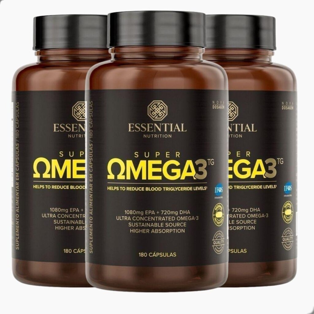 Kit 3 Super Ômega 3 180 Caps - Essential Nutrition