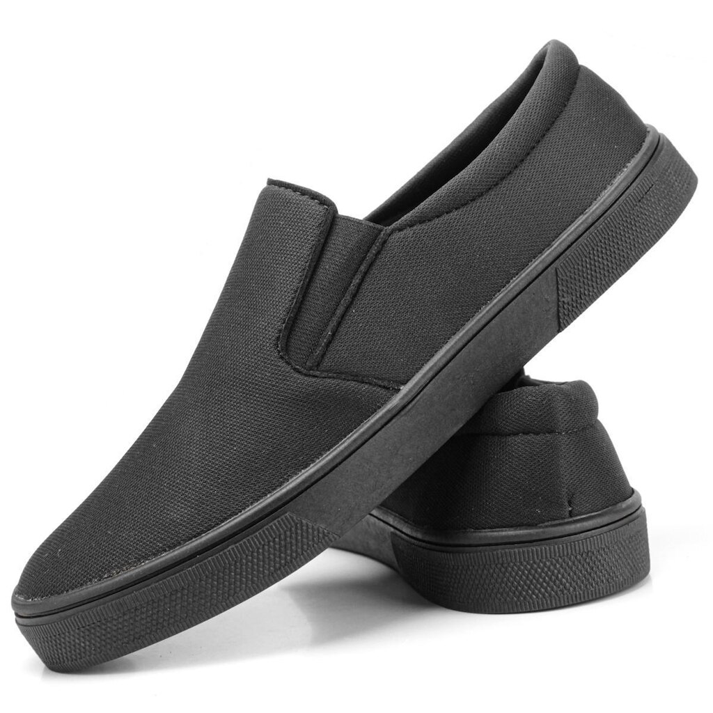 Kit 3 Tênis Casual Slip On em Lona Sem Cadarço Leve Urban