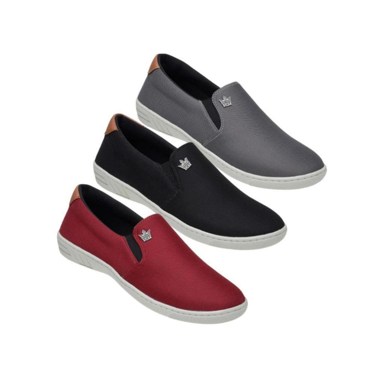 Kit 3 Tênis Masculino Casual Torrenezzi - Vermelho Menor preço em Kit 3 Tênis Masculino Casual Torrenezzi - Vermelho