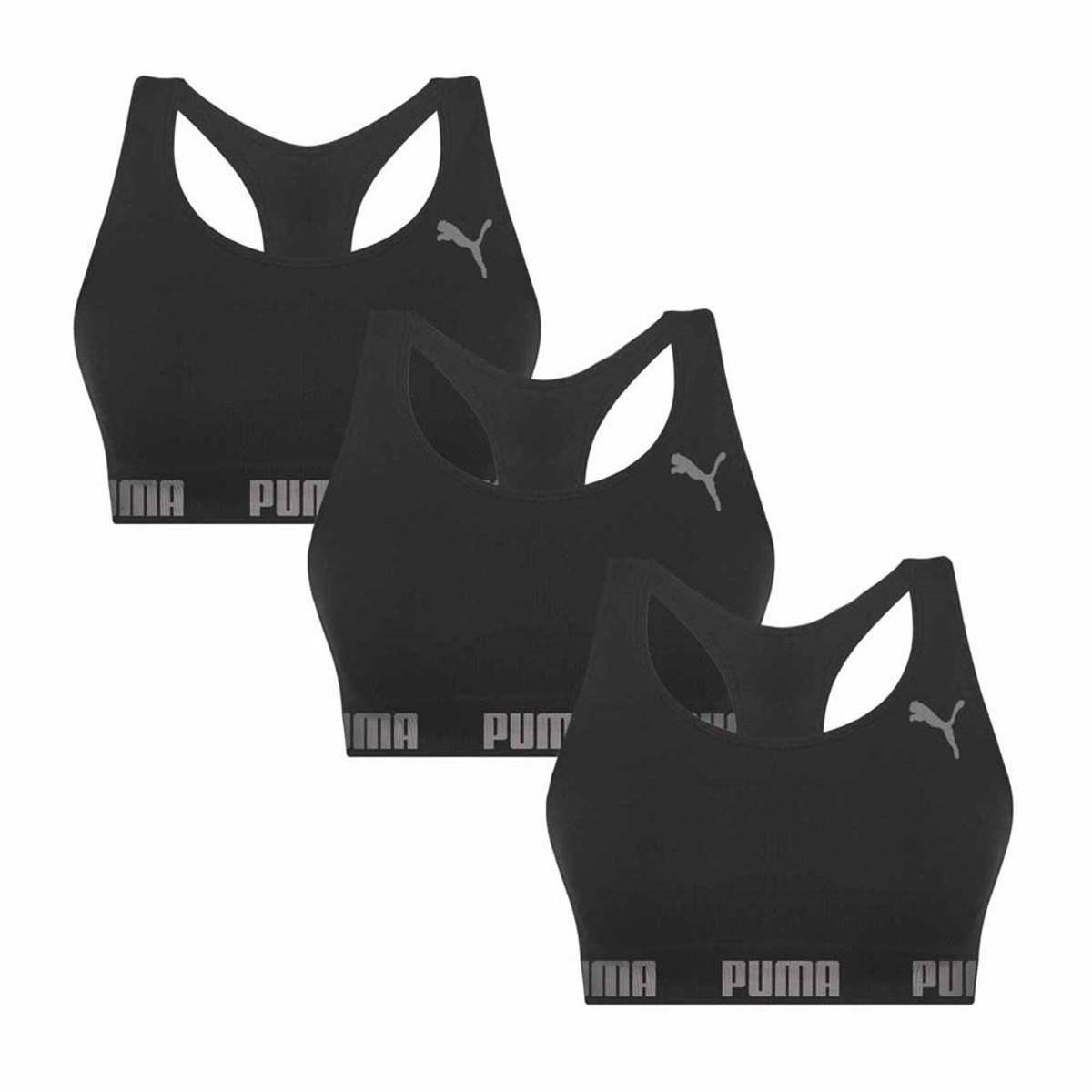 Kit 3 Tops Puma Nadador Sem Costura Menor preço em Kit 3 Tops Puma Nadador Sem Costura