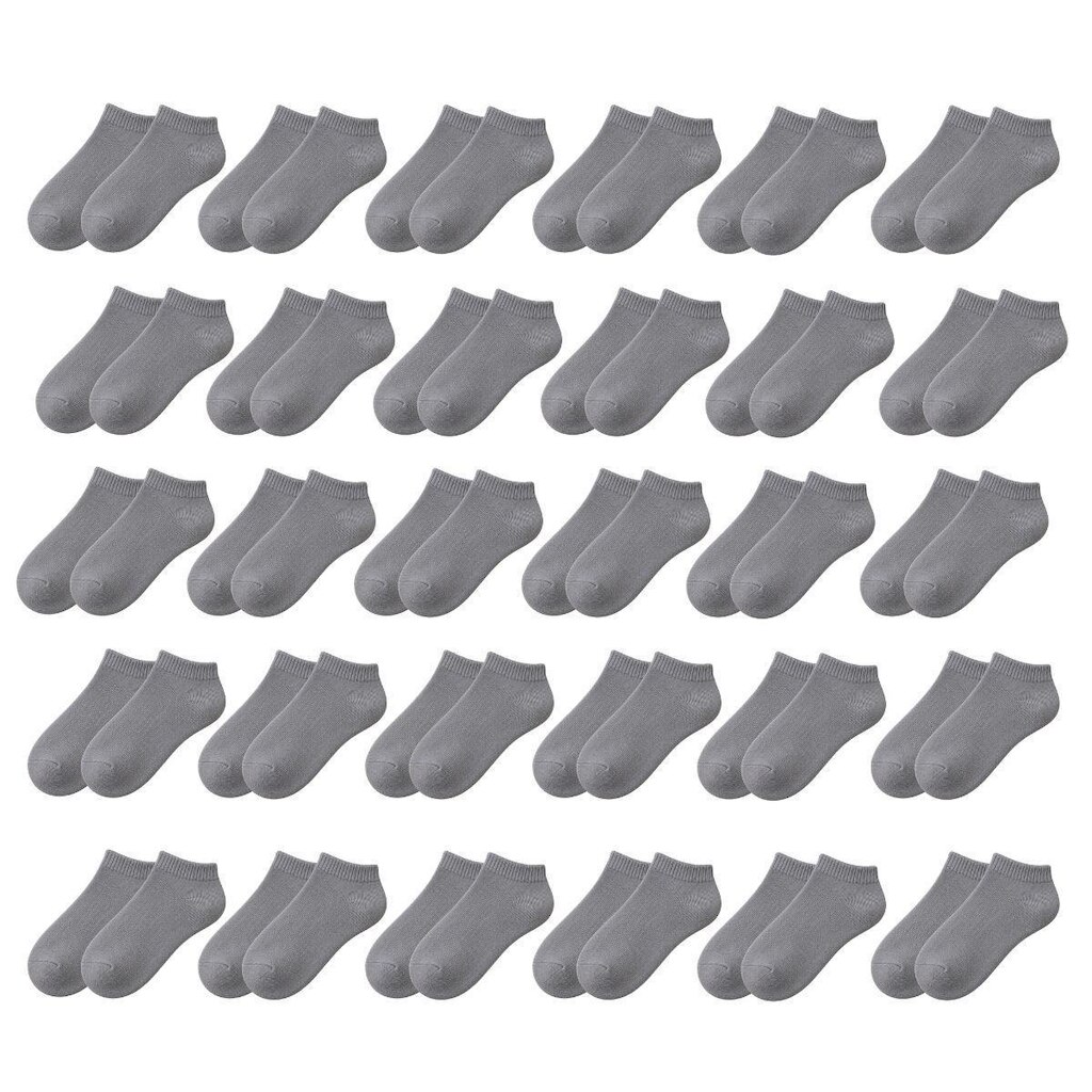 Kit 30 Pares de Meias Soquete Cano Curto Baixo Unissex Masculina Feminina Básica Academia Tênis