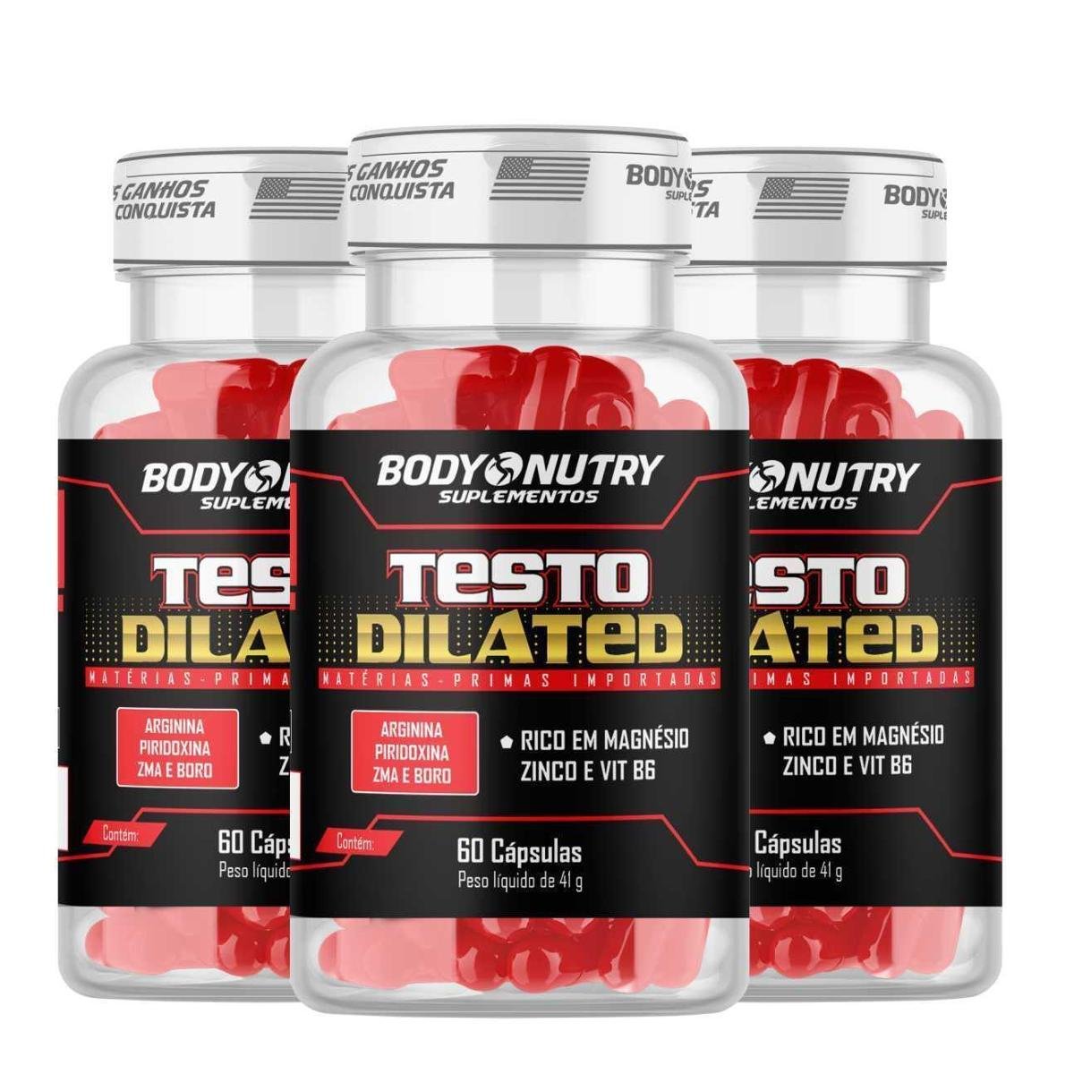 Kit 3x Dilated 60 cápsulas com Boro, Arginina + Vitaminas e Minerais 60 cáps Menor preço em Kit 3x Dilated 60 cápsulas com Boro, Arginina + Vitaminas e Minerais 60 cáps