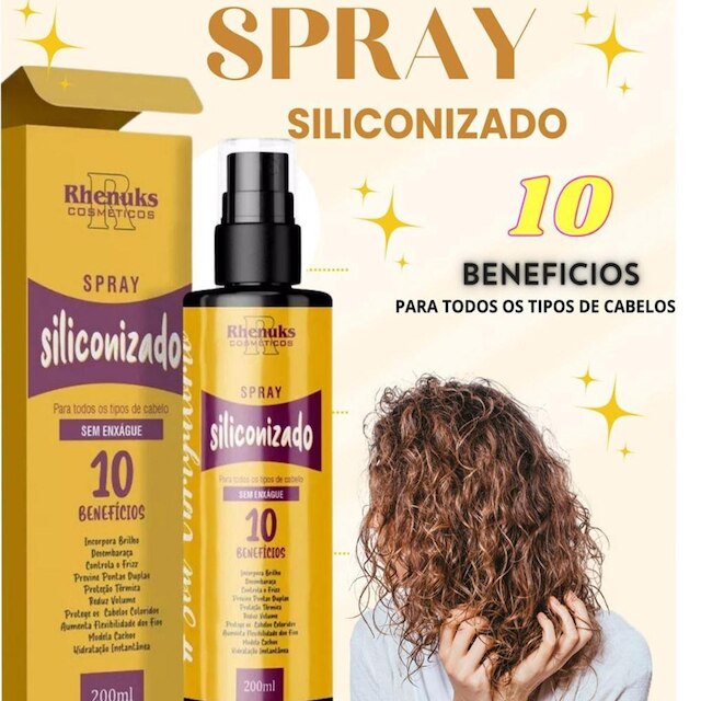 Kit 3x Siliconizado 10 Benefícios Rhenuks 200ml