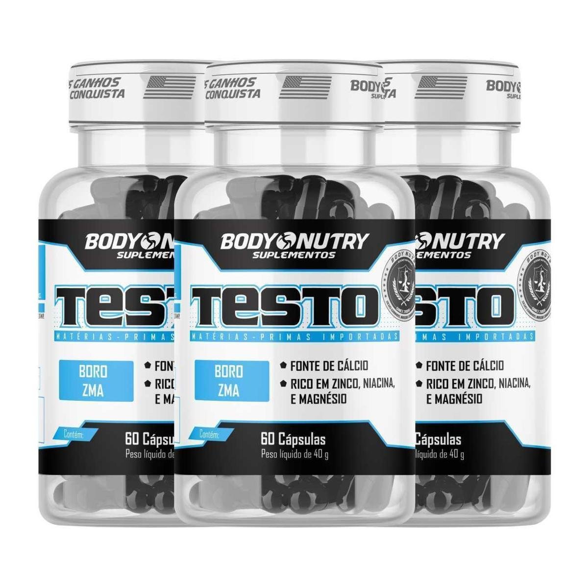 Kit 3x Vitaminas e Minerais Pote 60 capsulas com Boro, Magnésio, Zinco, Niacina, Cálcio, Vitamina B Menor preço em Kit 3x Vitaminas e Minerais Pote 60 capsulas com Boro, Magnésio, Zinco, Niacina, Cálcio, Vitamina B