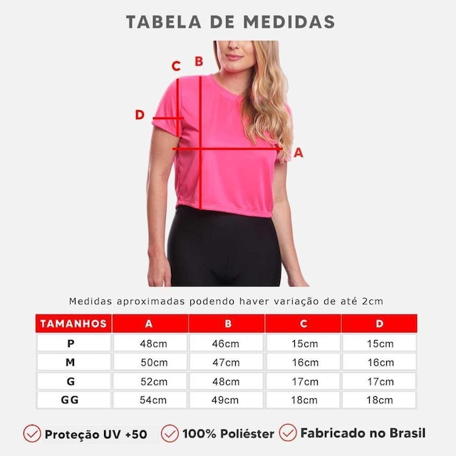 Kit 4 Blusas Cropped Femininas Dry Academia Manga Curta Proteção UV Treino Fitness Corrida Básica