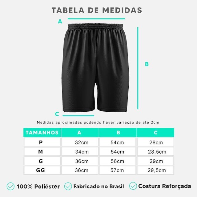 Kit 4 Calção Short Futebol Basquete Vôlei Bermuda Dry Treino Academia