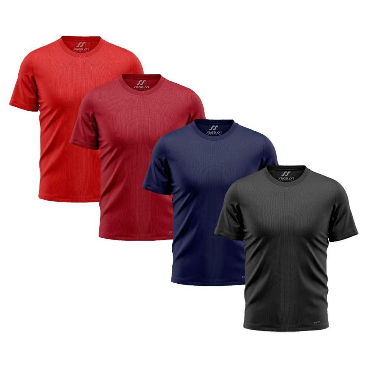 Kit 4 Camiseta Masculina Dry Manga Curta Academia Camisetas Menor preço em Kit 4 Camiseta Masculina Dry Manga Curta Academia Camisetas