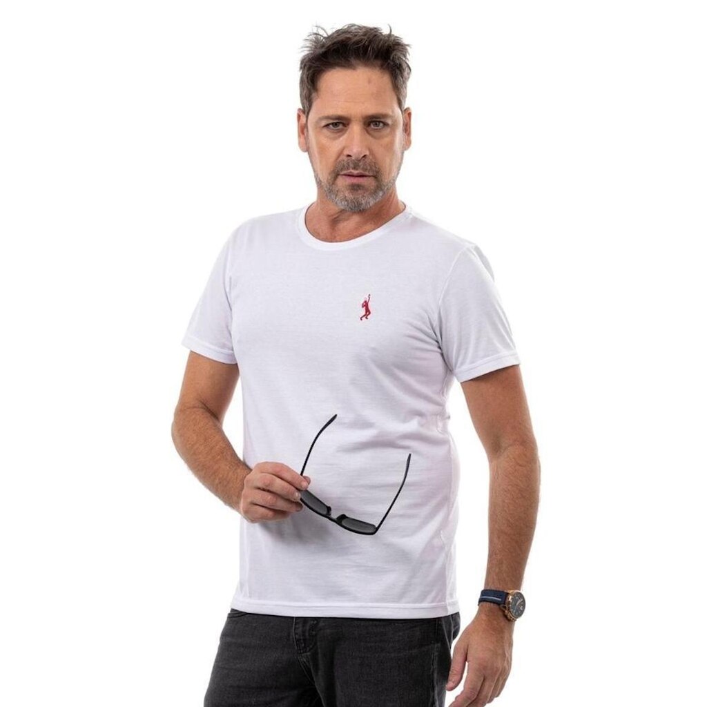 Kit 4 Camisetas Básicas Masculina John Pull Algodão Conforto