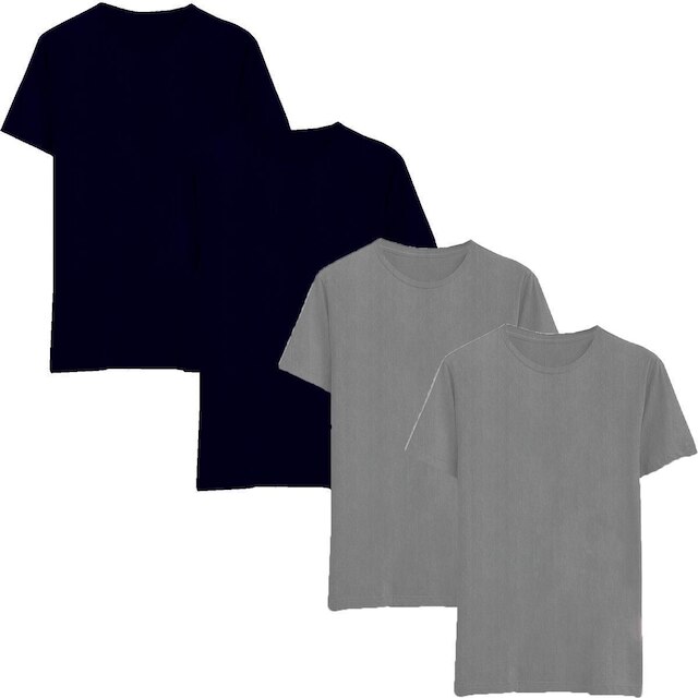 Kit 4 Camisetas Casual Masculina Confortável Premium Moda