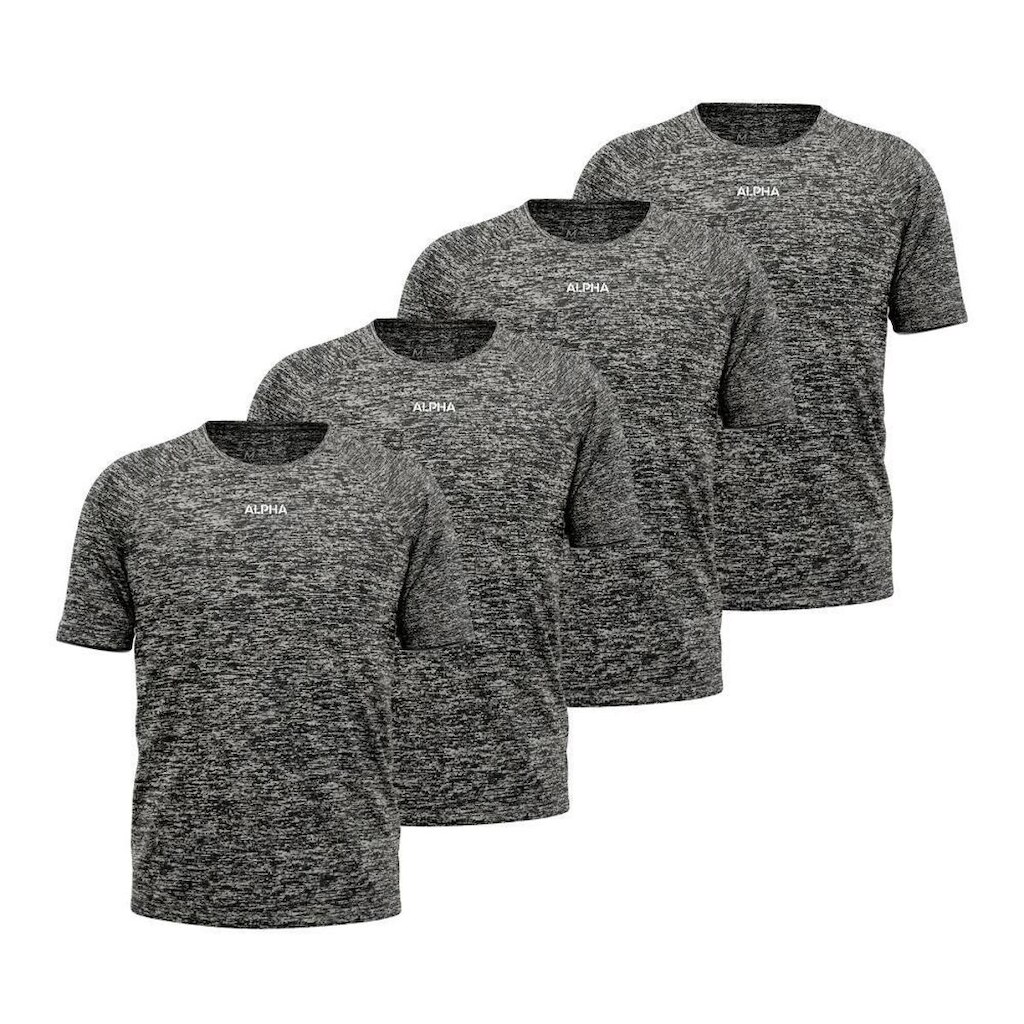 Kit 4 Camisetas Dry Alpha Masculina