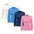 Kit 4 Camisetas Femininas Manga Longa Dry Proteção Uv - Rosa+Marinho