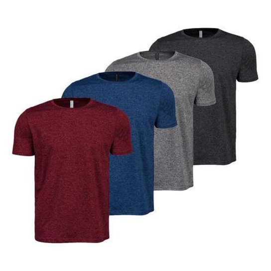 Kit 4 Camisetas Masculina Dry Academia Treino Fitness