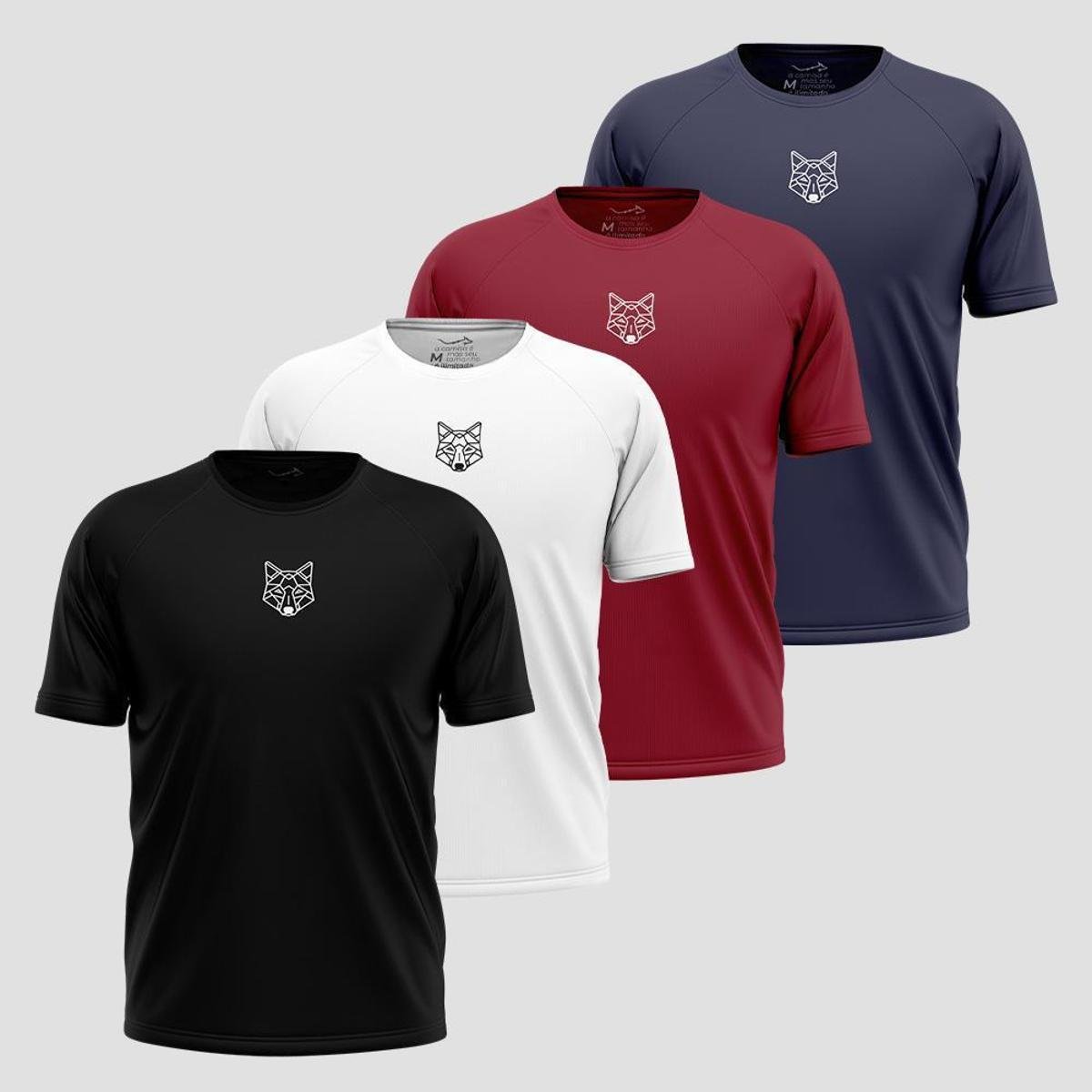 Kit 4 Camisetas Masculina Dry Alpha Co Menor preço em Kit 4 Camisetas Masculina Dry Alpha Co