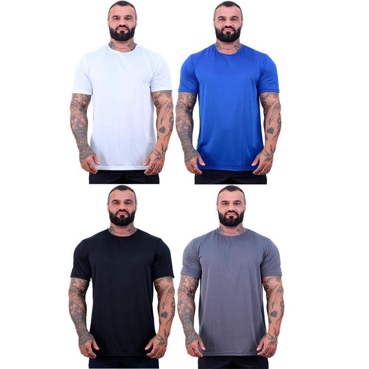 Kit 4 Camisetas Tradicional MXD Conceito Dry 100% Poliéster Rajado Menor preço em Kit 4 Camisetas Tradicional MXD Conceito Dry 100% Poliéster Rajado