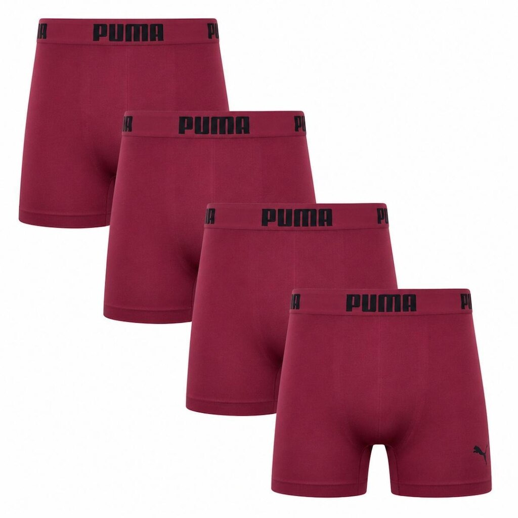 Kit 4 Cuecas Box Puma Masculino Poliamida Elastano
