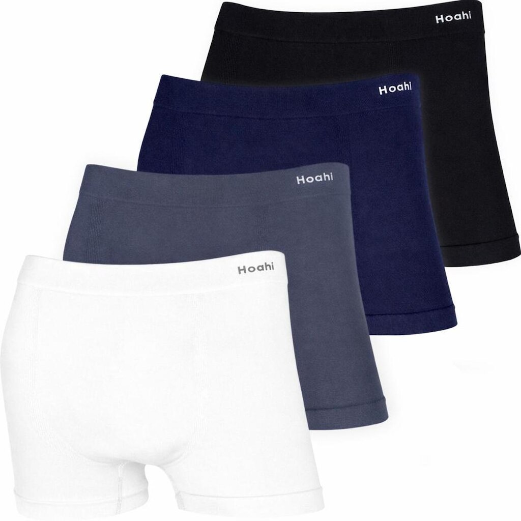 Kit 4 Cuecas Boxer Masculina Hoahi Algodão Original Sem Costura Adulto Respirável Macia