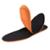Kit 4 Pares Palmilhas Em EVA Anatômica Anti-impacto Uso Diário Super Confortável Sapato Bota - Preto+Laranja