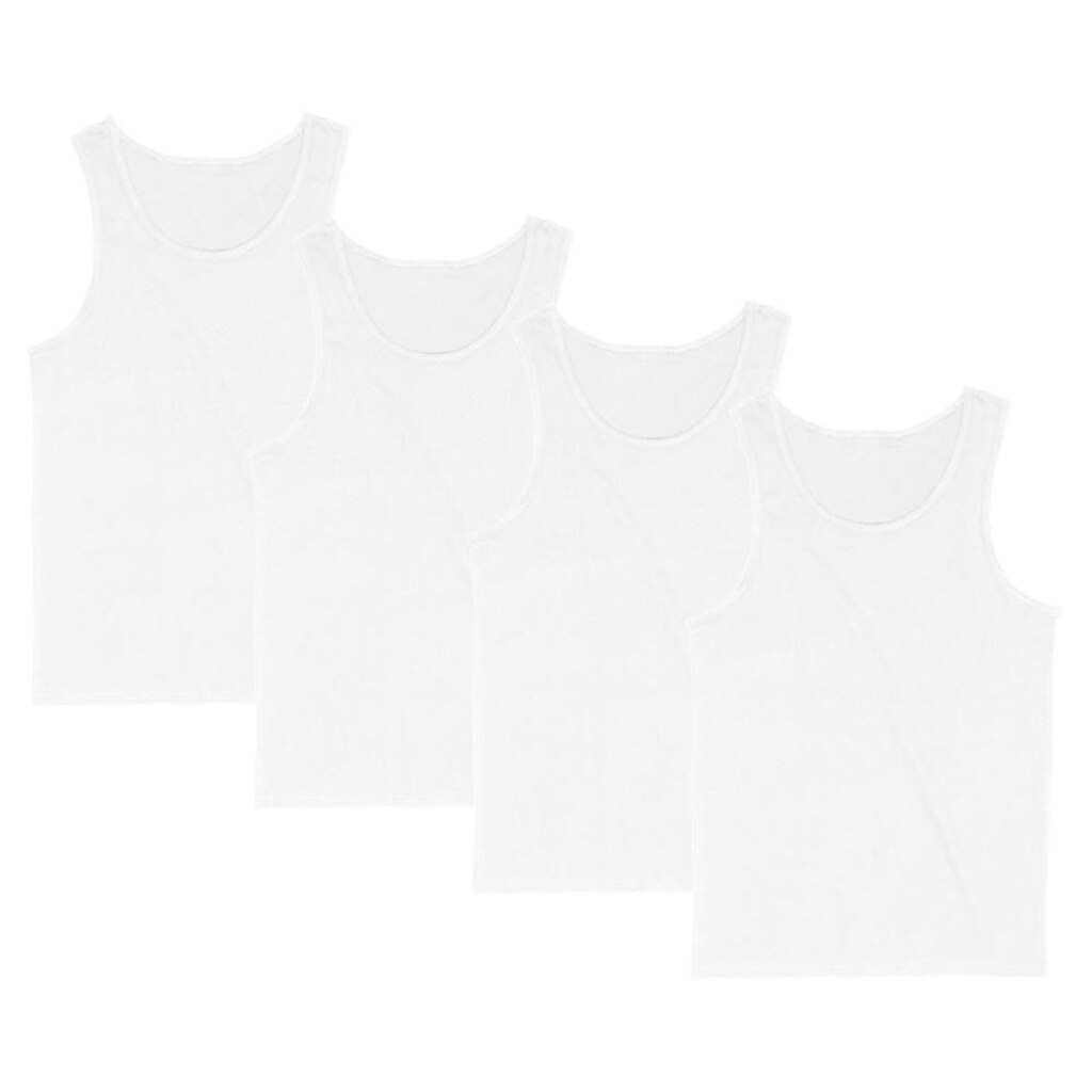 Kit 4 Regata Masculina Camiseta Lisa Básica Algodão Regatas