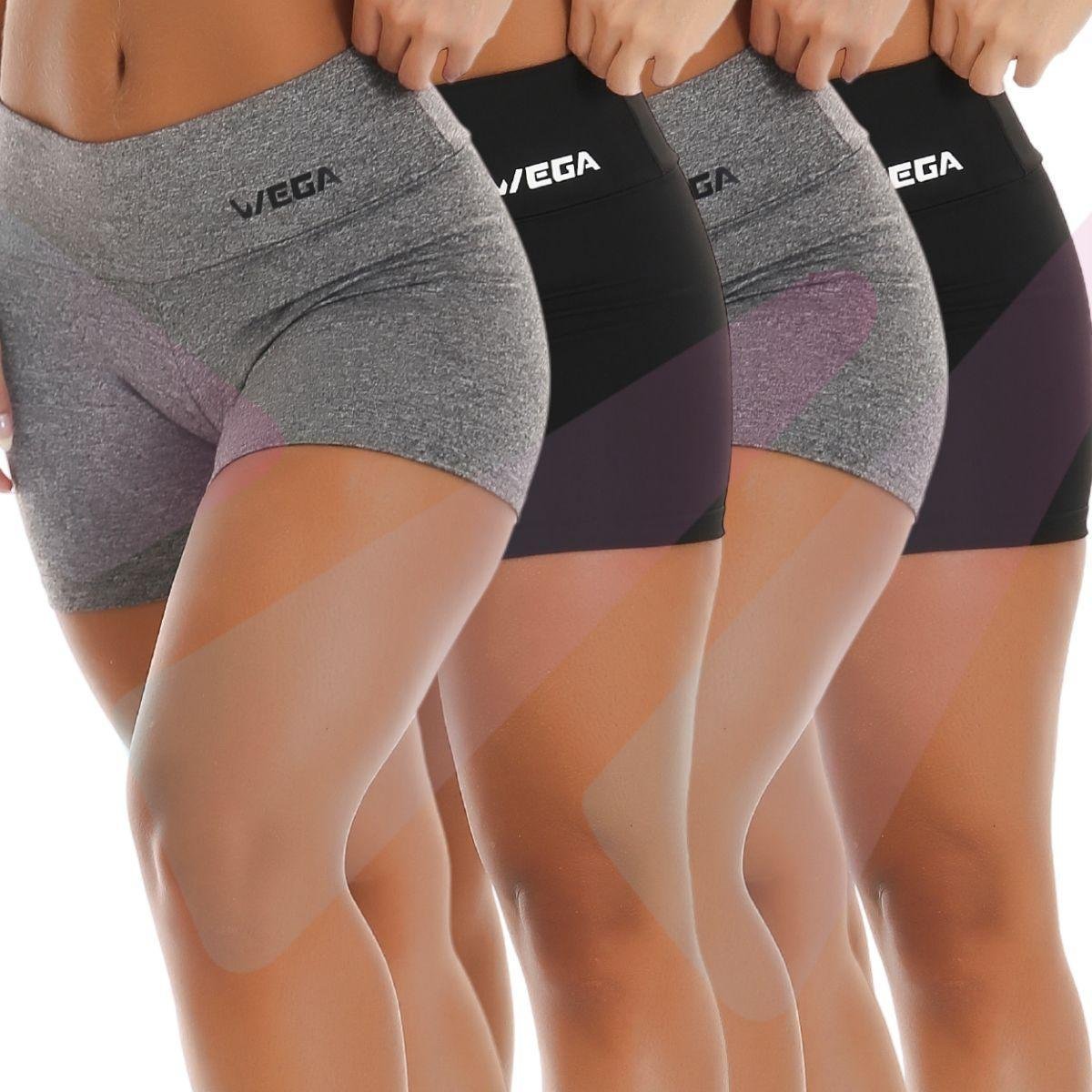 Kit 4 Short Legging Feminino Meia Coxa Cós Alto Pala Dupla Fitness Academia Suplex Shortinho Leg Menor preço em Kit 4 Short Legging Feminino Meia Coxa Cós Alto Pala Dupla Fitness Academia Suplex Shortinho Leg