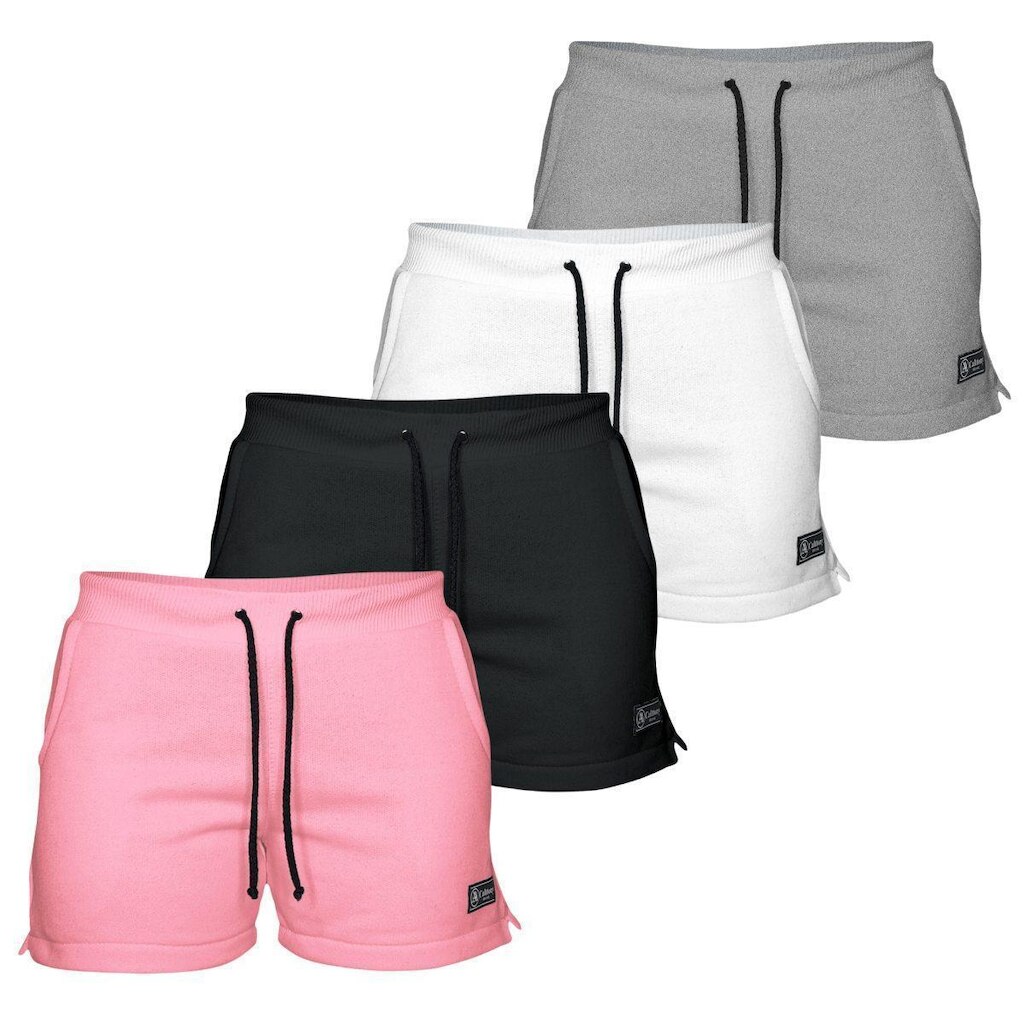 Kit 4 Shorts Calttony Moletom Feminino