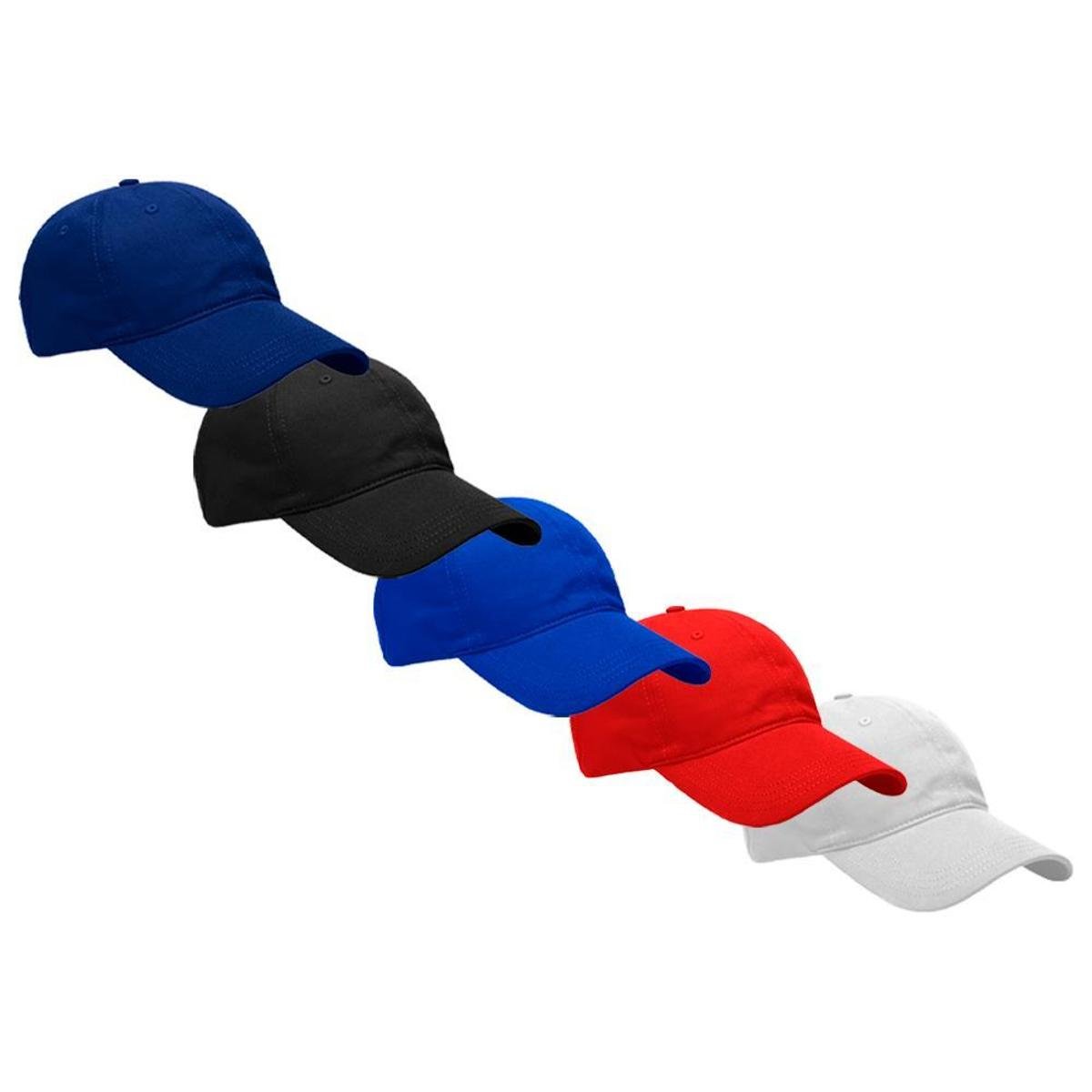 Kit 5 Bonés Aba Curva Curvada Resina Premium Liso Masculino Dad Hat Strapback Ajustável Fitão - Preto+Branco Menor preço em Kit 5 Bonés Aba Curva Curvada Resina Premium Liso Masculino Dad Hat Strapback Ajustável Fitão - Preto+Branco