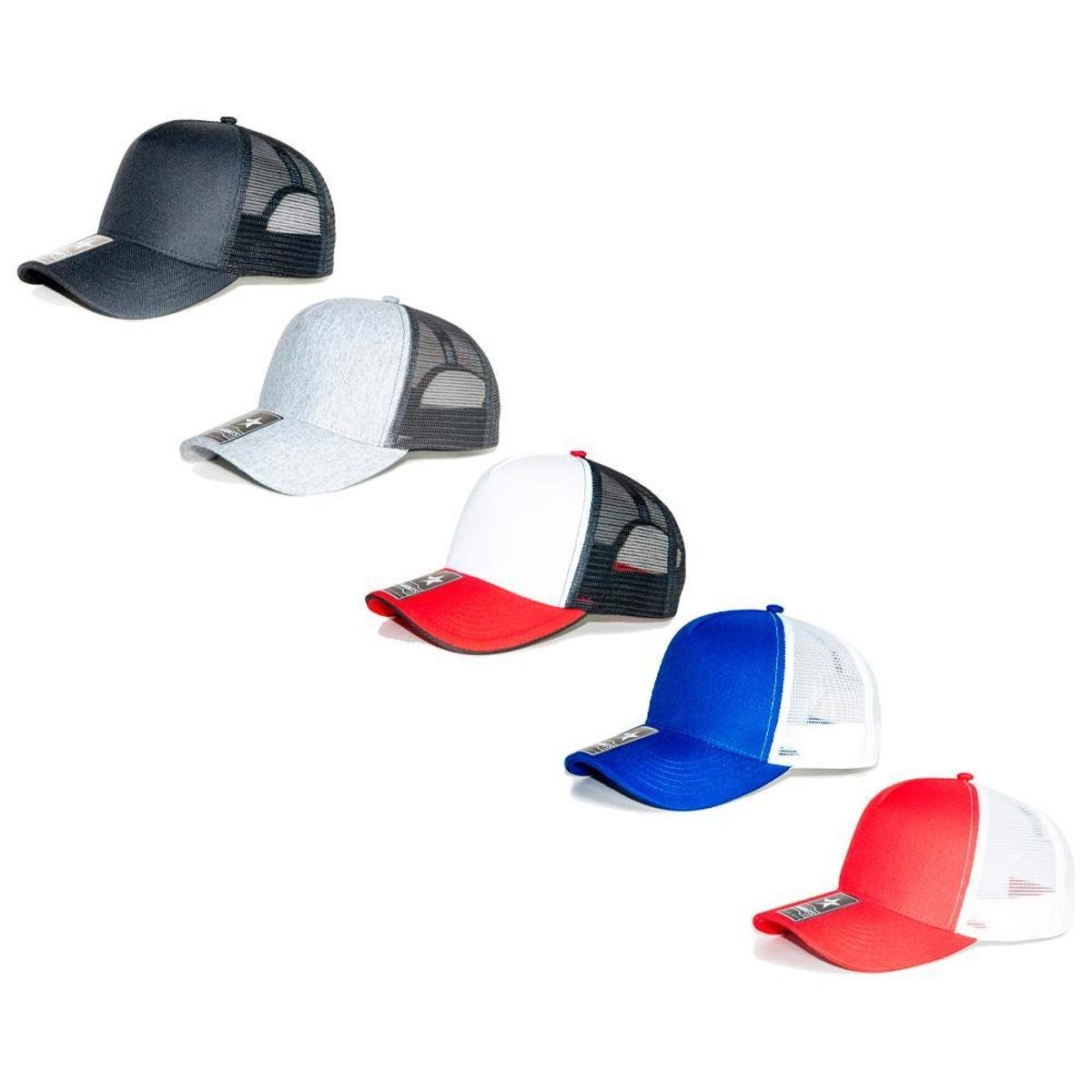 Kit 5 Bonés Liso Americano Aba Curva Trucker Tela Mants Clothing Unisex Com Regulagem Azul - Preto+Branco Menor preço em Kit 5 Bonés Liso Americano Aba Curva Trucker Tela Mants Clothing Unisex Com Regulagem Azul - Preto+Branco