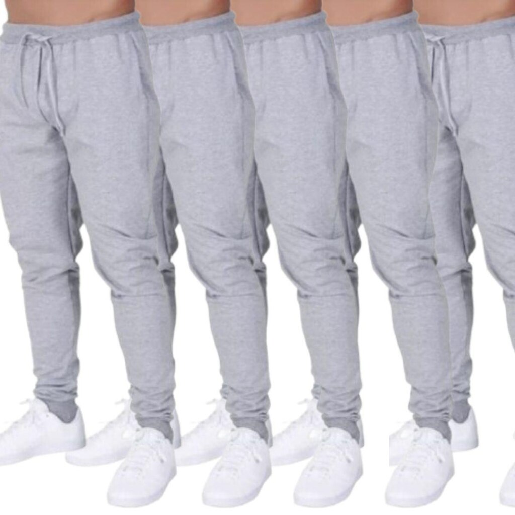 KIT 5 Calça Moletom Jogger Bella Fiore Flanelado Inverno Moda Casual Masculina