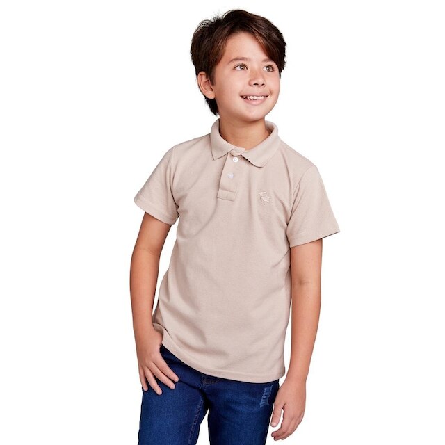 Kit 5 Camisa Básica Polo Infantil manga curta