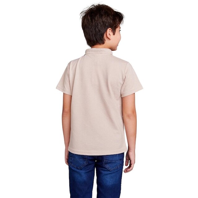 Kit 5 Camisa Básica Polo Infantil manga curta