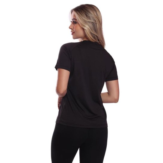 Kit 5 Camiseta Feminina Manga Curta Dry Proteção Solar UV Blusa Baby Look Academia Treino Camisetas
