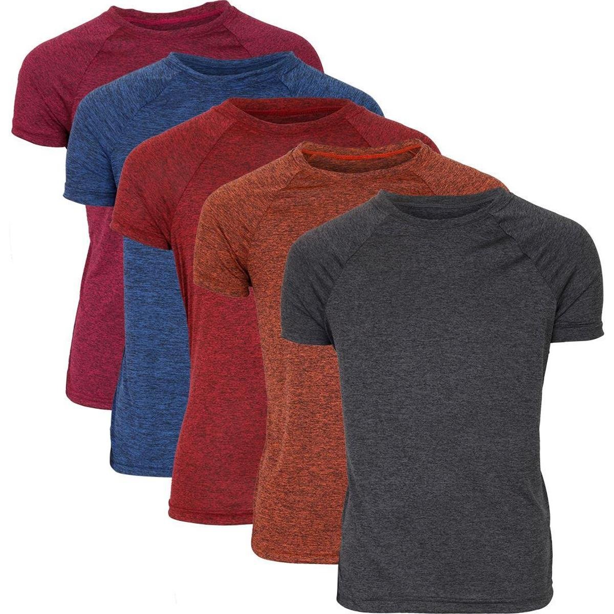 Kit 5 Camiseta Masculina Dry Fit Academia Treino Manga Curta - Sortido é boa?
