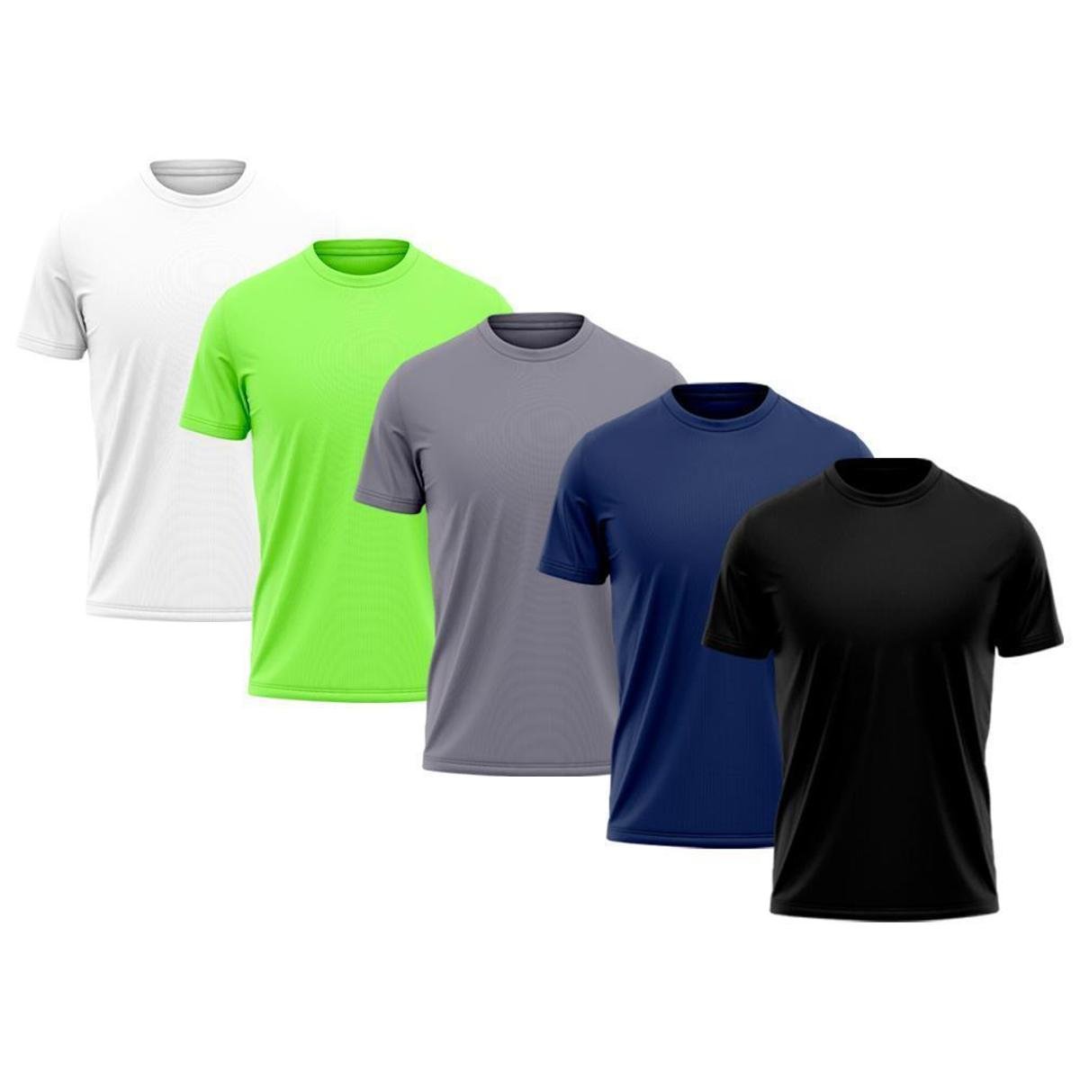 Kit 5 Camiseta Masculina Dry Proteção Solar UV Térmica Academia Treino Camisa Praia Camisetas Menor preço em Kit 5 Camiseta Masculina Dry Proteção Solar UV Térmica Academia Treino Camisa Praia Camisetas