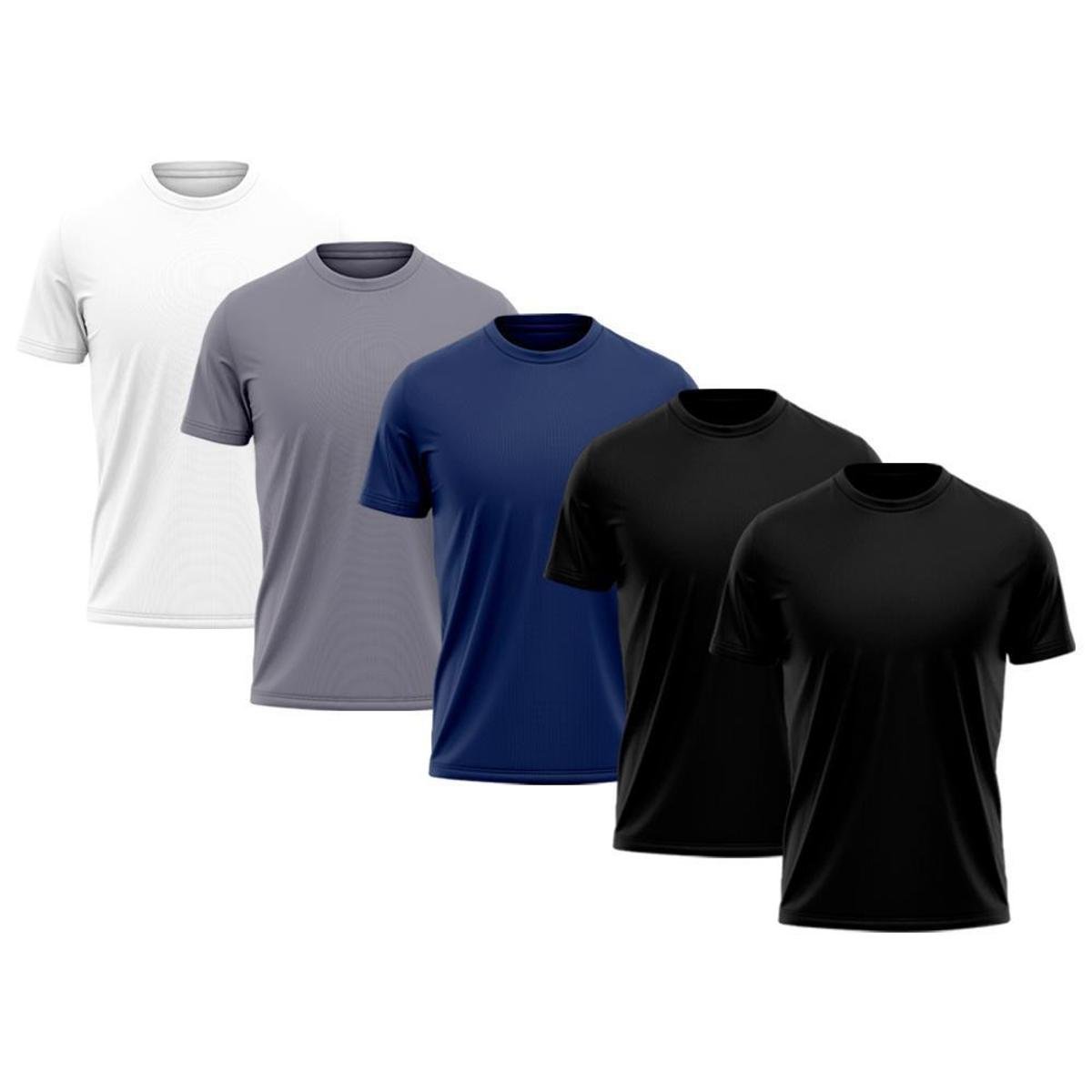 Kit 5 Camiseta Masculina Dry Proteção Solar UV Térmica Academia Treino Camisa Praia Camisetas Menor preço em Kit 5 Camiseta Masculina Dry Proteção Solar UV Térmica Academia Treino Camisa Praia Camisetas