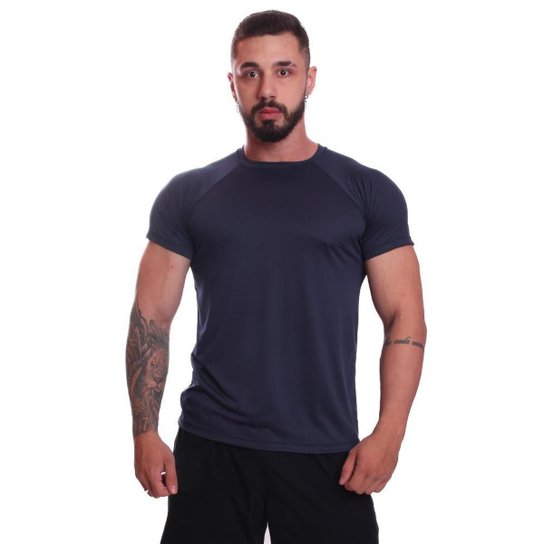 Kit 5 Camiseta Masculina Manga Curta Dry Proteção Solar UV Academia Treino Camisa Camisetas