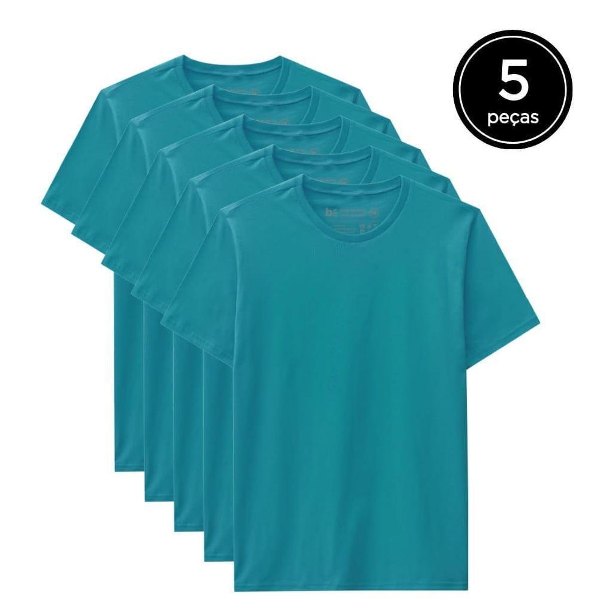 Kit 5 Camisetas Basicamente Básicas Masculina - Verde é ruim? Kit 5 Camisetas Basicamente Básicas Masculina - Verde é boa?