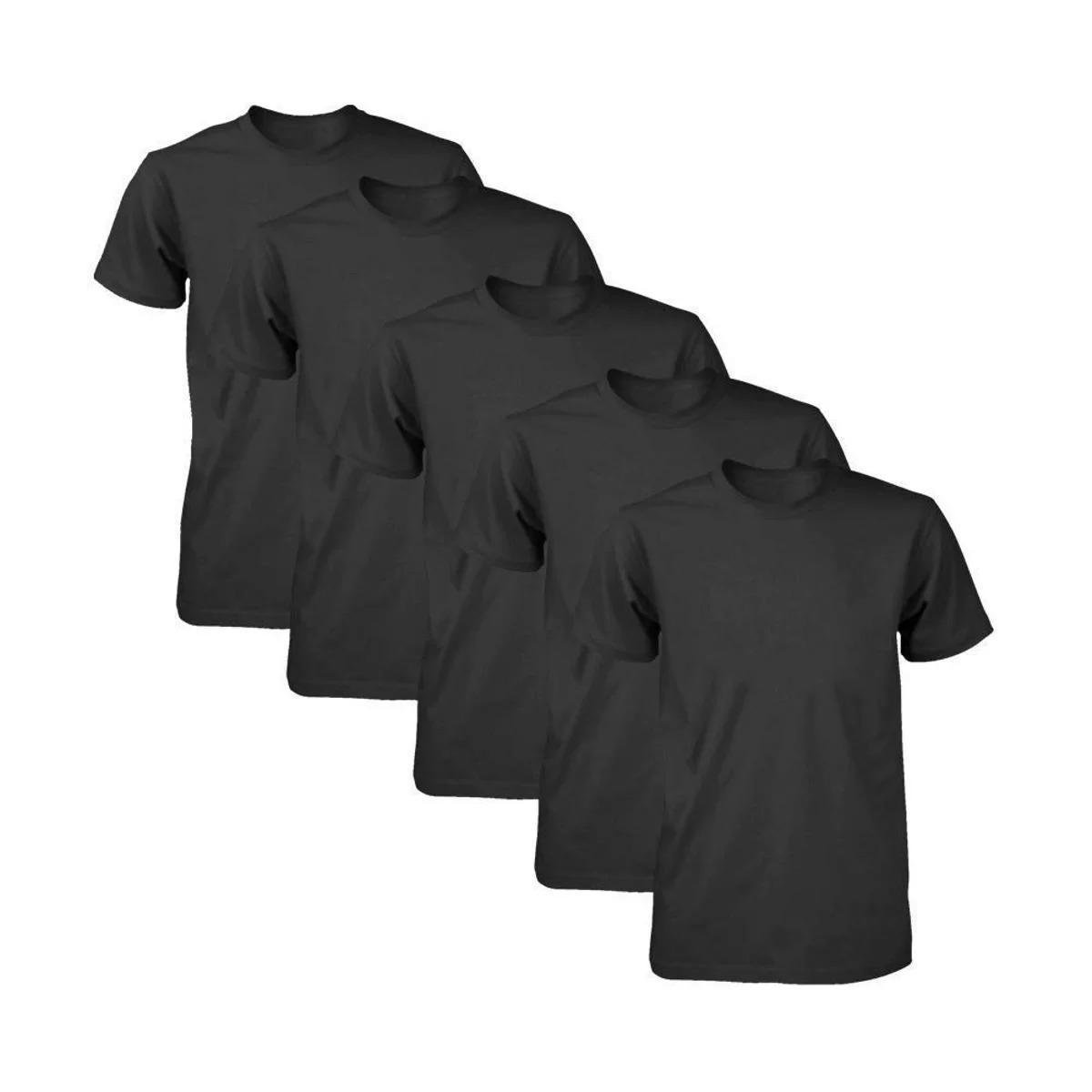 Kit 5 Camisetas Básicas Masculina 100% Poliéster Menor preço em Kit 5 Camisetas Básicas Masculina 100% Poliéster