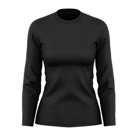 Kit 5 Camisetas Feminina Manga Longa Dry Proteção Solar UV Segunda Pele Treino