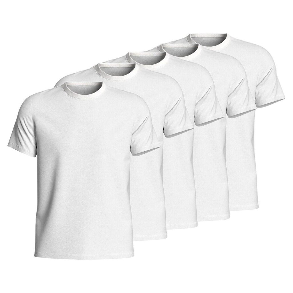Kit 5 Camisetas Masculina Lisa Algodão Manga Curta Básica Casual