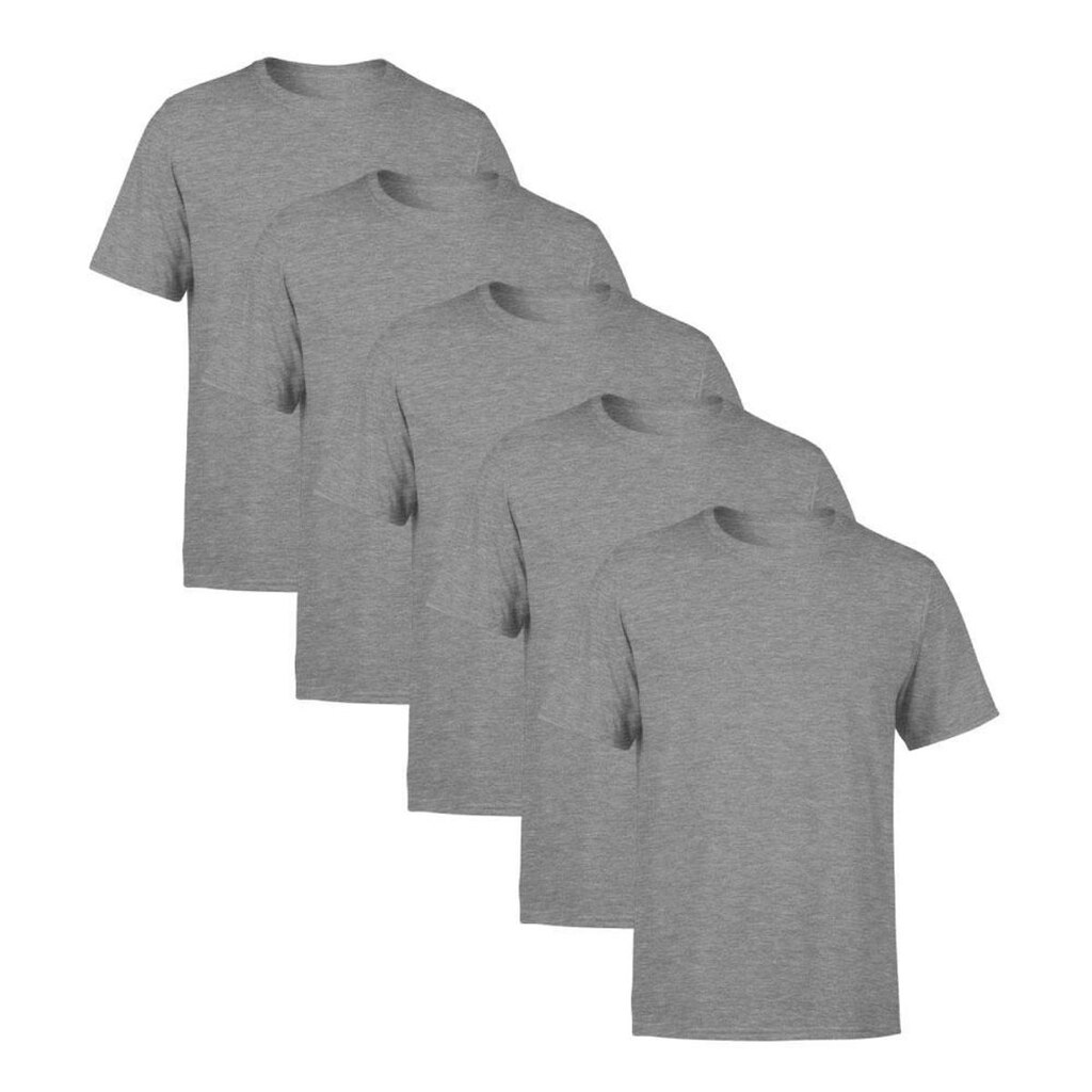 Kit 5 Camisetas Masculina Lisa Premium 100% Algodão