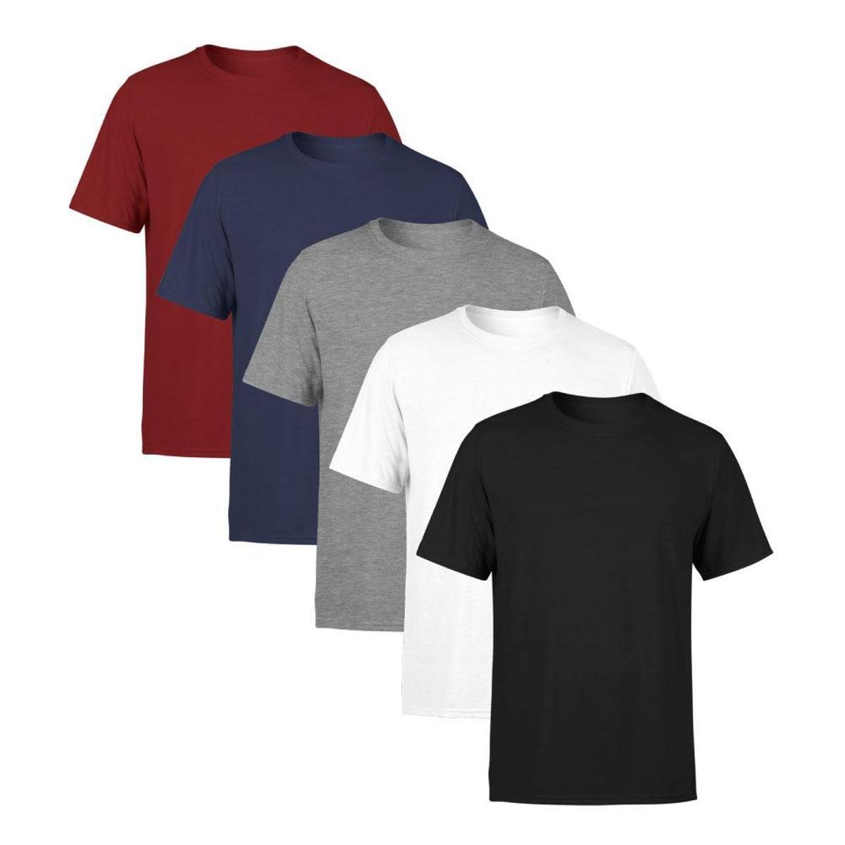 Kit 5 Camisetas Masculina Lisa Premium 100% Algodão é ruim? Kit 5 Camisetas Masculina Lisa Premium 100% Algodão é boa?