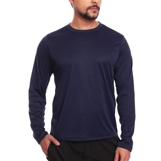 Kit 5 Camisetas Masculinas Proteção Uv Dry Manga Longa