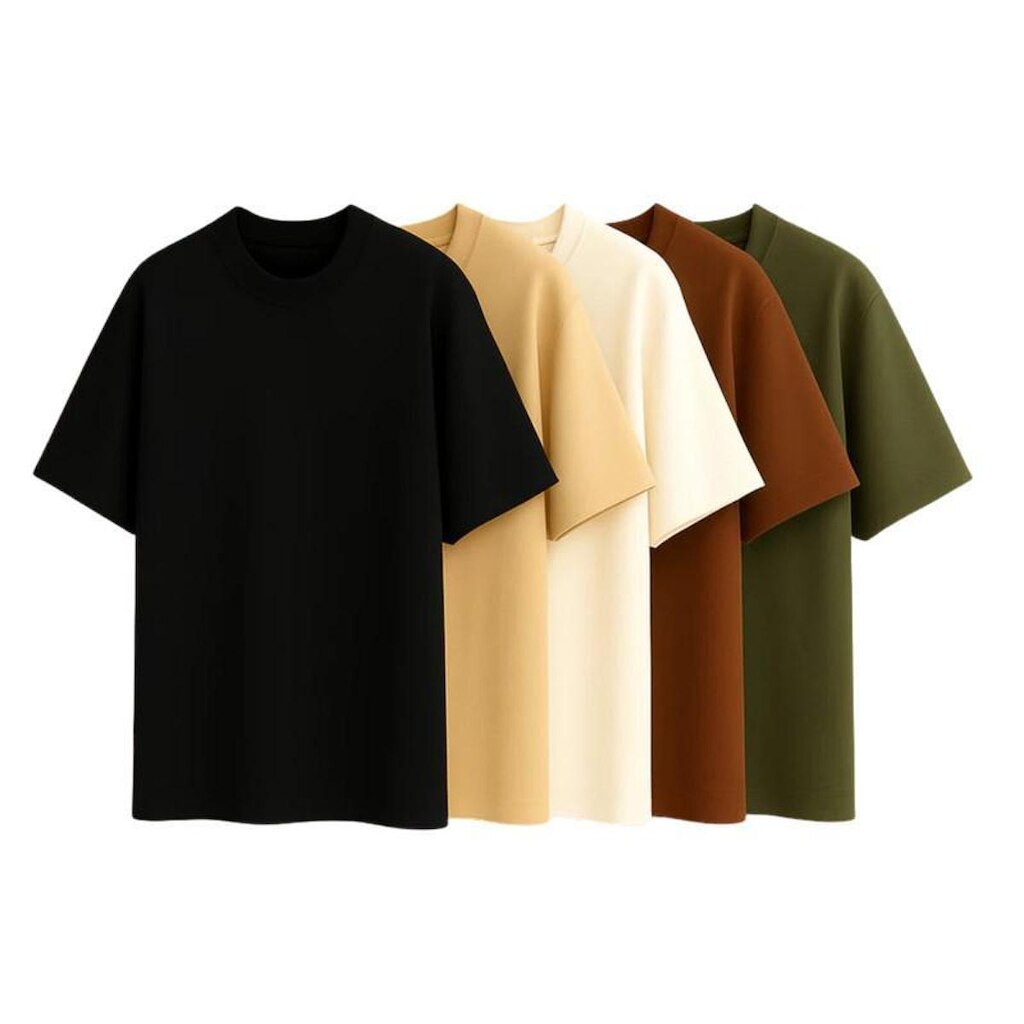 Kit 5 Camisetas Nuvvo Básicas Algodão Peruano