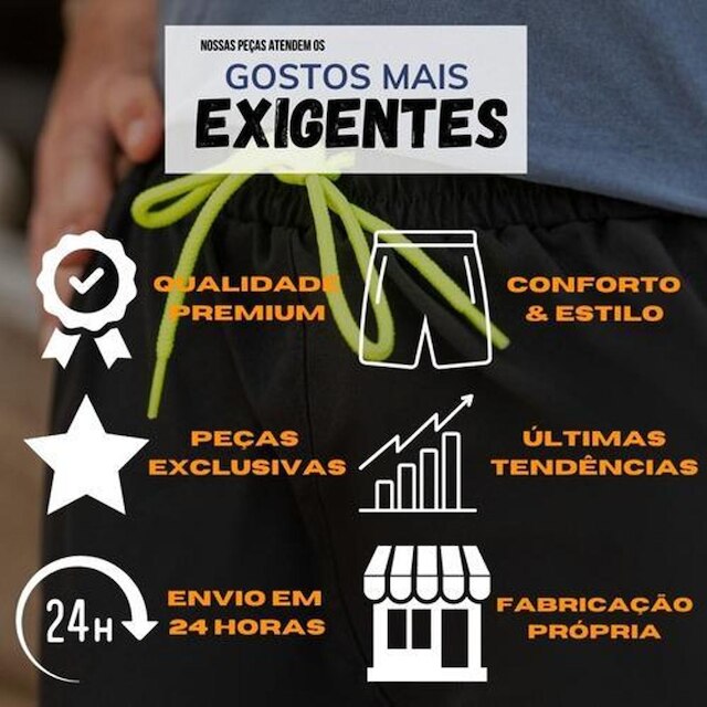Kit 5 Cuecas Box Boxer Masculina Com Elastano Preta Conforto