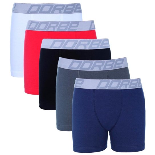 Kit 5 Cuecas Boxer Infantil Dorbe