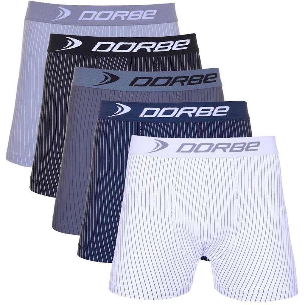 Kit 5 Cuecas Boxer Risca de Giz